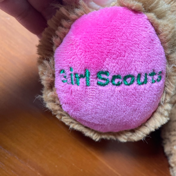 Build-A-Bear Girl Scout Teddy Bear 100 Year Anniversary Plush Pink Brown 12 Inch - Picture 2 of 5